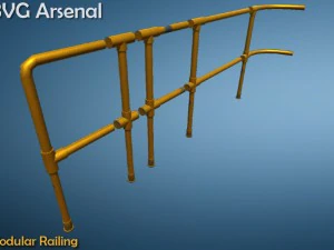 modular railing 3D Model