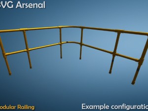 modular railing 3D Model