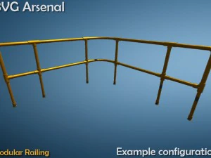 modular railing 3D Model