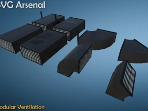 модульна вентиляція - кв 3D Модель