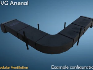modular ventilation - hq 3D Model