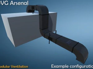 modular ventilation - hq 3D Model