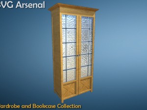 wardrobe and bookcase collection - hq 3D Model