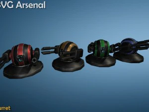turrets 3D Model