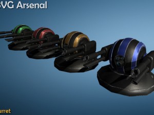 turrets 3D Model