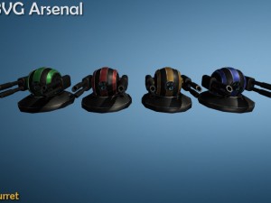 turrets 3D Model
