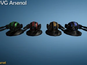 turrets 3D Model