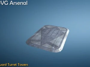 guard turret tower - hq 3D Model