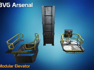modular elevator - hq 3D Model