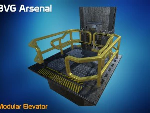 modular elevator - hq 3D Model