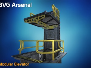 modular elevator - hq 3Dモデル