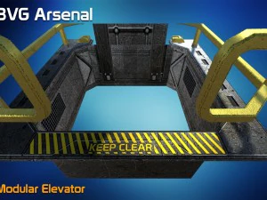 modular elevator - hq 3D Model
