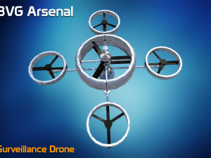 surveillance drone 3D मॉडल