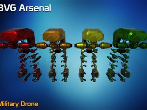 military drone Model 3D