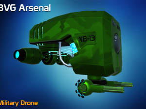 military drone Model 3D