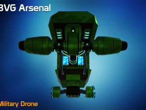 military drone Model 3D
