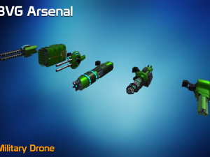military drone Model 3D