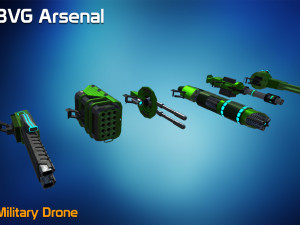 military drone Model 3D