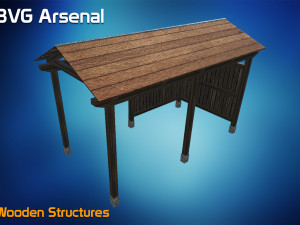 wooden structures 3D Модель