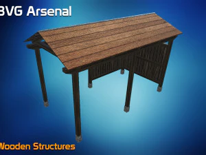 wooden structures 3D Model