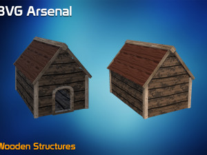 wooden structures 3D Модель