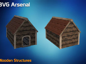 wooden structures 3D Model