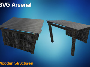 wooden structures 3D Модель