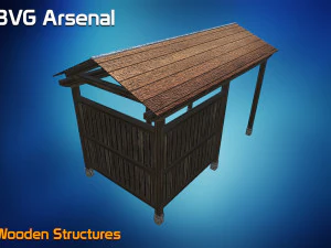wooden structures 3D Model