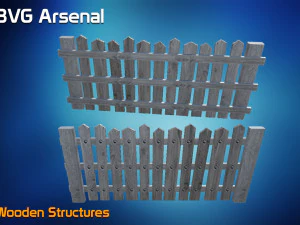 wooden structures 3D Model