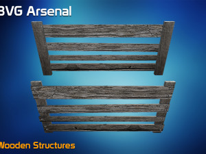 wooden structures 3D Модель
