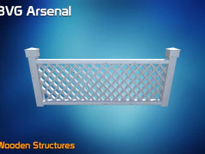 wooden structures 3D Model