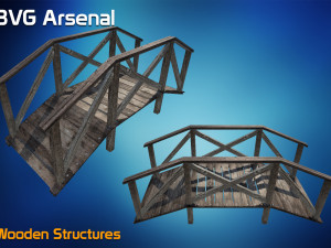 wooden structures 3D Модель