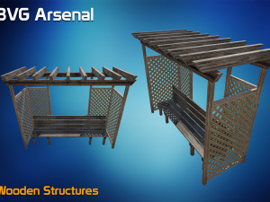 wooden structures 3D Модель