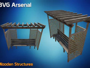 wooden structures 3D Model