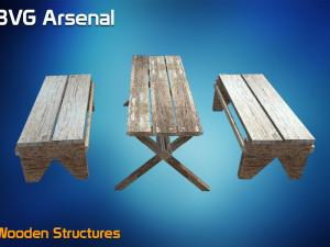wooden structures 3D Модель