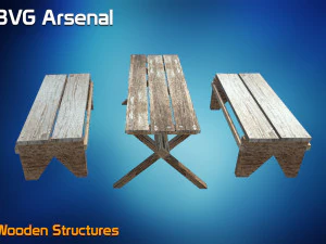 wooden structures 3D Model