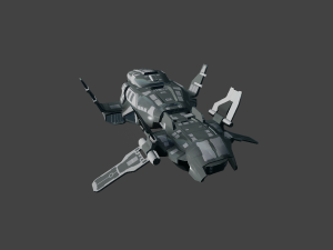 scifi spaceshipbomber 3D Model