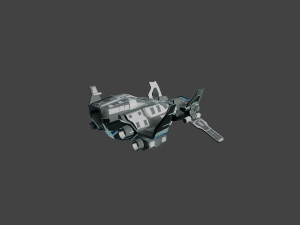 scifi spaceshipbomber Modèle 3D