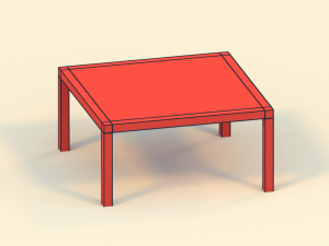 low poly tables 3D Model