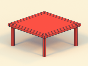 low poly tables 3D Model