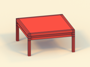 low poly tables 3D Model