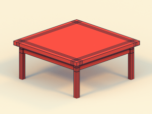 low poly tables 3D Model