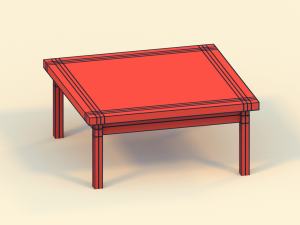 low poly tables 3D Model