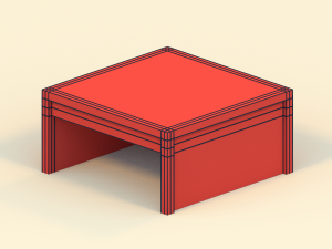 low poly tables 3D Model