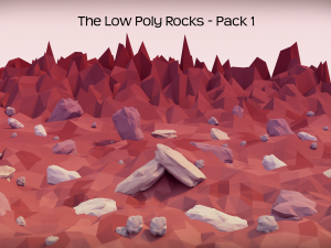 the low poly rocks - pack 1 3D Model