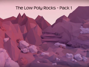 the low poly rocks - pack 1 3D Model