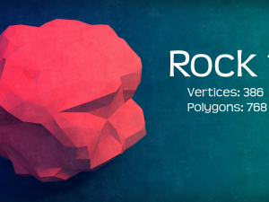 the low poly rocks - pack 1 3D Model