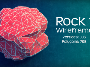 the low poly rocks - pack 1 3D Model