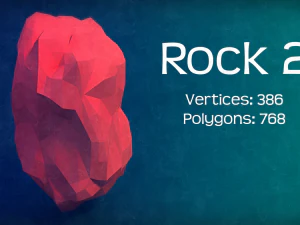 the low poly rocks - pack 1 3D Model