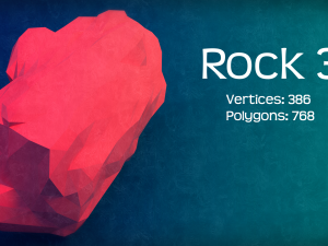 the low poly rocks - pack 1 3D Model